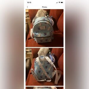 Disney stitch Christmas mini backpack